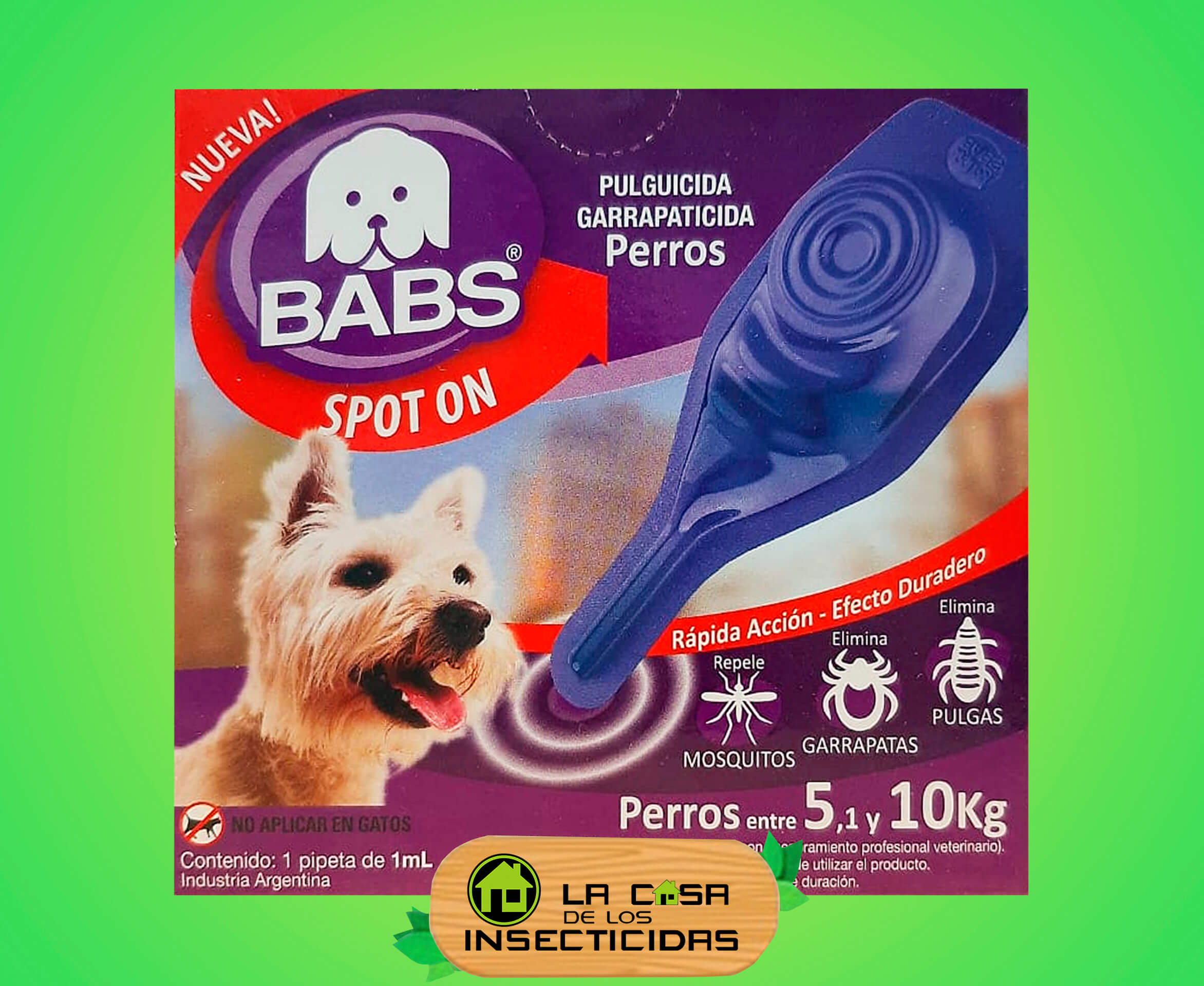 Babs Spot On Pipeta Perros 5 a 10 kg.